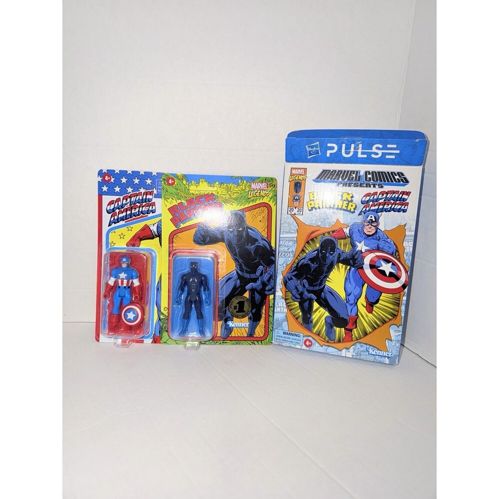 Marvel Comics Presents Black Panther/Captain America 2-Pack Figurine NEW